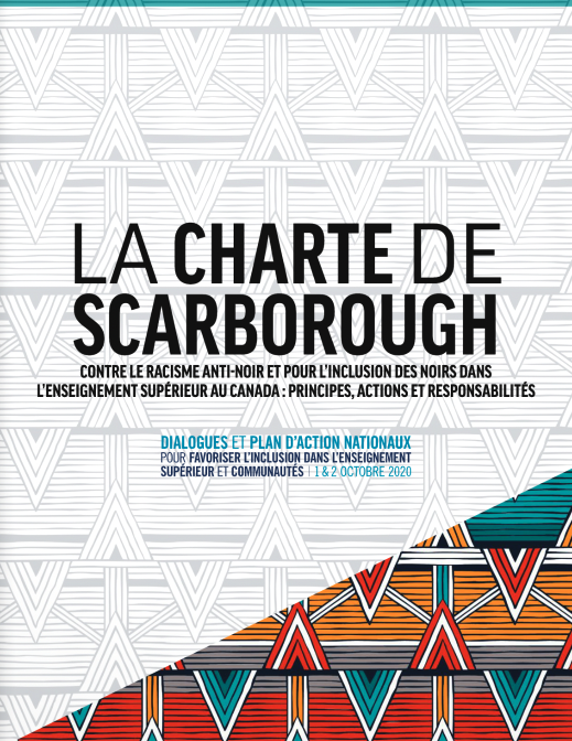La Charte de Scarborough contre le racisme anti-Noir et pour l’inclusion des Noirs dans l’enseignement supérieur au Canada : principes, actions et responsabilités